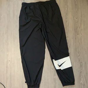 Black womens Nike track pants